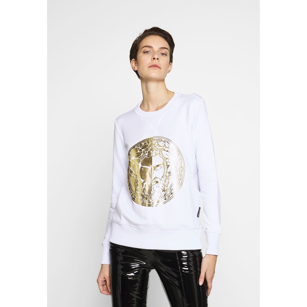 Versace Jeans Couture LADY LIGHT SWEATER Bluza white/gold VEI21J009