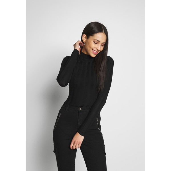 Missguided Tall EXTREME HIGH NECK BODYSUIT Sweter black MIG21I01N
