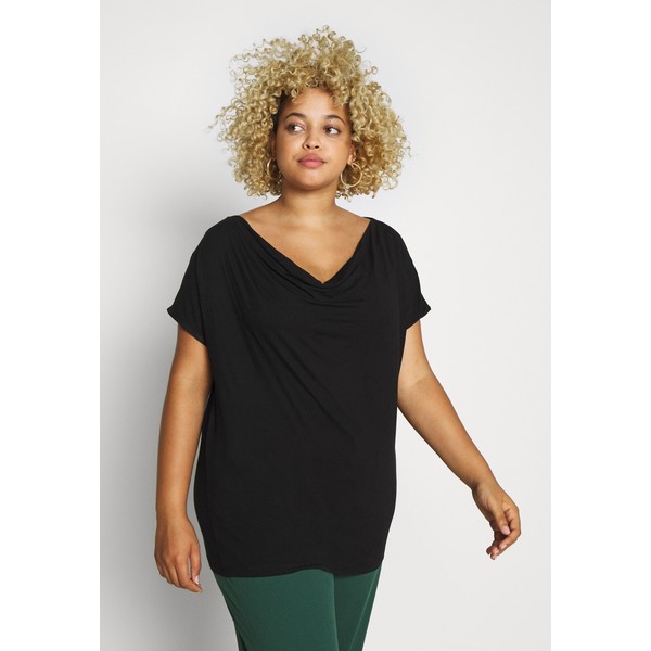 Anna Field Curvy T-shirt basic black AX821D037