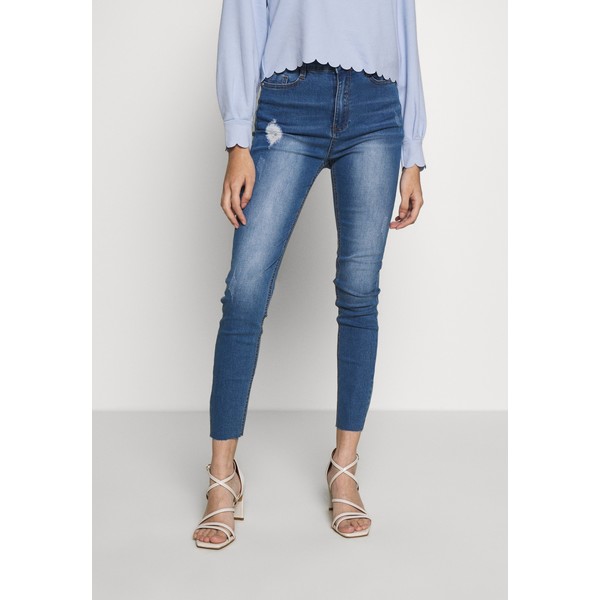 Missguided Petite SINNER CLEAN DISTRESS Jeansy Skinny Fit blue M0V21N02P