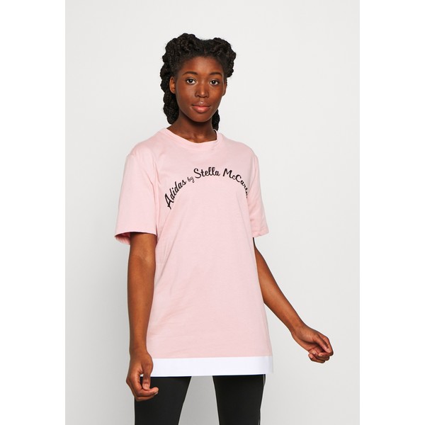adidas by Stella McCartney LOGO TEE T-shirt z nadrukiem pink AD541D19J