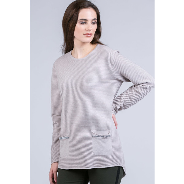 Monnari Prążkowany sweter damski 20W-QNS0080-K015