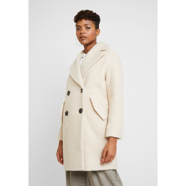 Miss Selfridge BOUCLE BUTTON OVERCOAT Płaszcz wełniany /Płaszcz klasyczny cream MF921U01S
