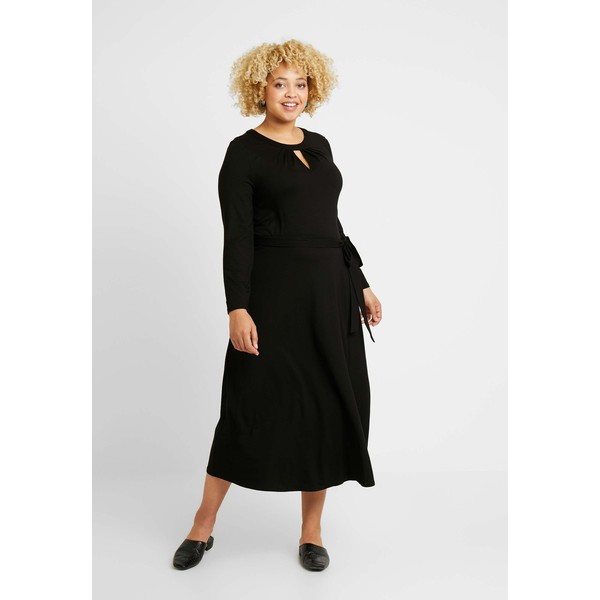 Dorothy Perkins Curve KEYHOLE MIDI DRESS Sukienka z dżerseju black DP621C0DU
