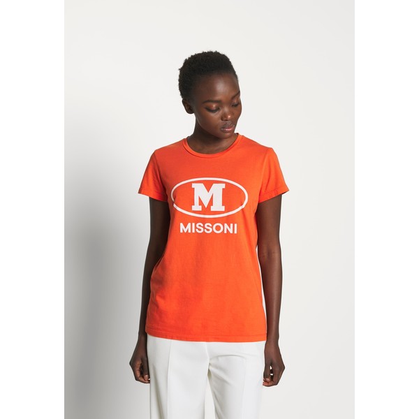 M Missoni SHORT SLEEVE T-shirt z nadrukiem orange MM321D00T