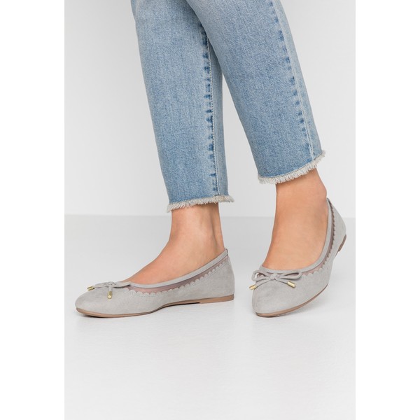Dorothy Perkins Wide Fit WIDE FIT PIPPASCALLOP ROUND TOE Baleriny grey DOB11A05R