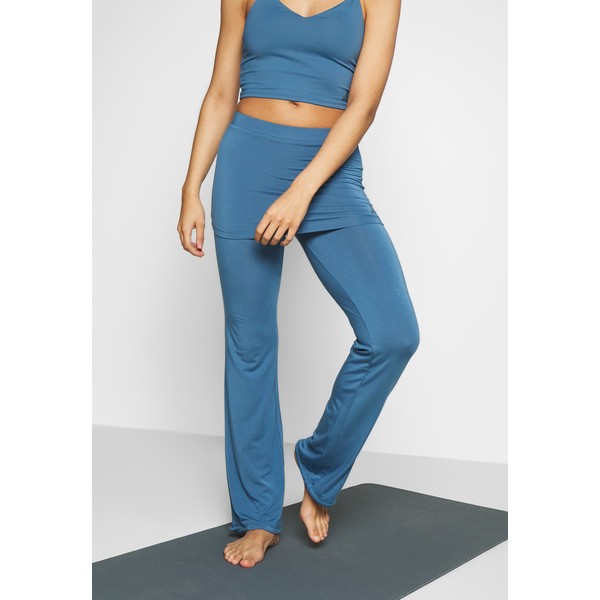Curare Yogawear PANTS SKIRT Spodnie treningowe horizon blue CY541E01F