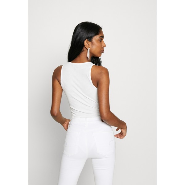 New Look SOFT RIB RACER Top off white NL021D0N0