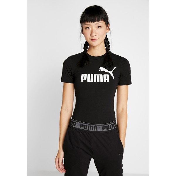 Puma BODYSUIT T-shirt z nadrukiem black PU141D0EU