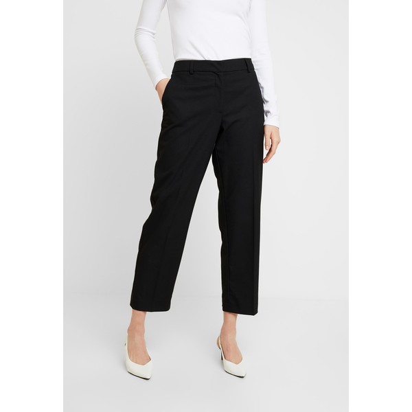 Selected Femme SLFEMILO CROPPED PANT Spodnie materiałowe black SE521A0FT