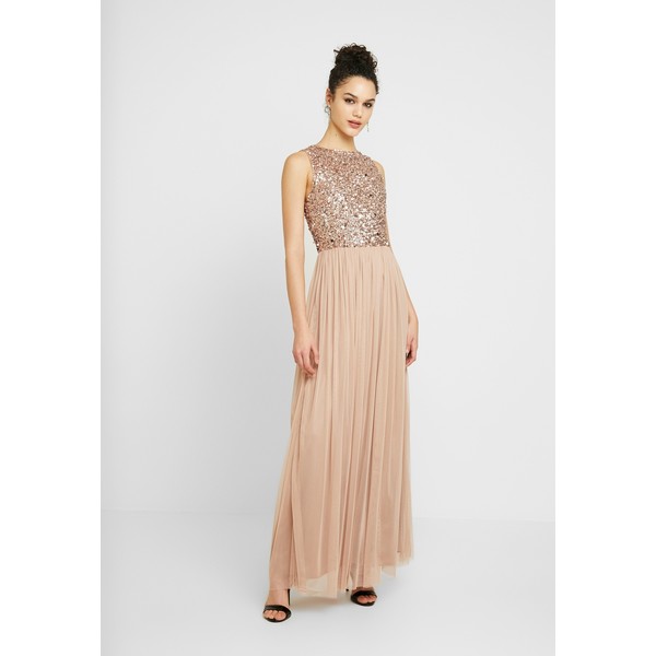Lace & Beads PICASSO MAXI Suknia balowa mocha LS721C030