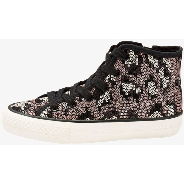 Next PINK/BLUE SEQUIN HIGH TOP TRAINERS (OLDER) Sneakersy wysokie brown NX313D063