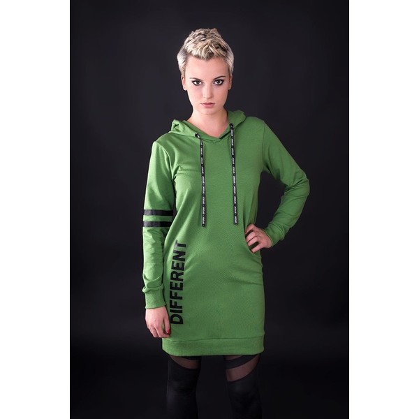UNICUT Sukienka "Different Green" - Bohater x Paula Tomczyk