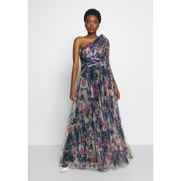 Adrianna Papell SHIRRED PRINTED GOWN Suknia balowa red/blue/multi AD421C0CO