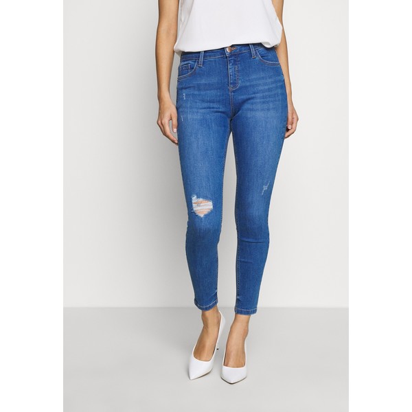 Dorothy Perkins DARCY Jeansy Skinny Fit bright blue DP521N08O