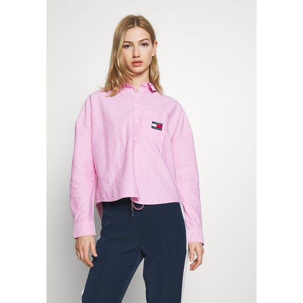 Tommy Jeans BADGE Koszula pink daisy TOB21E025