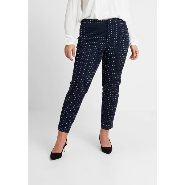 Lauren Ralph Lauren Woman LYCETTE PANT Spodnie materiałowe navy/white L0S21A00M