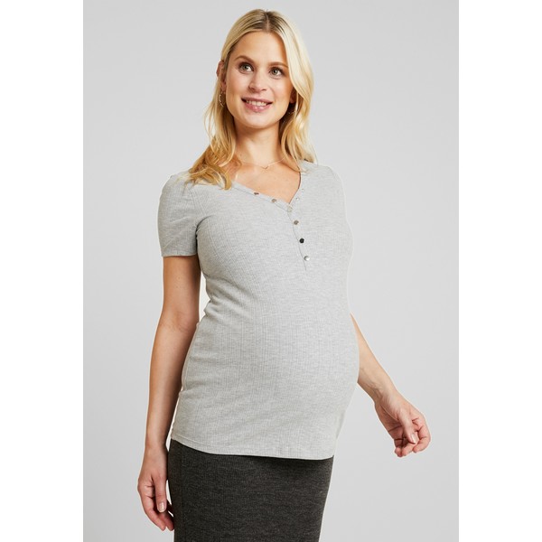 New Look Maternity POPPER T-shirt z nadrukiem grey N0B29G055