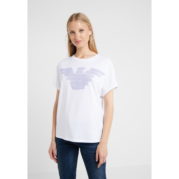 Emporio Armani T-shirt z nadrukiem bianco ottico EA821D00N