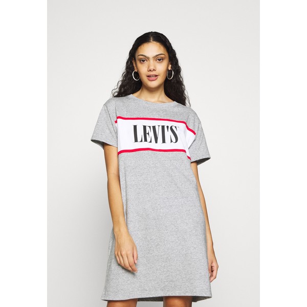 Levi's® LOGO TEE DRESS Sukienka z dżerseju logo dress smokestack heather smokestack heather LE221C01U