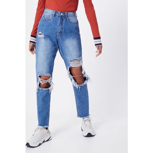 Missguided Jeansy 'RIOT HIGH RISE OPEN KNEE MOM JEAN' MGD0509001000003