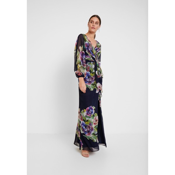 Adrianna Papell FLORAL PRINTED GOWN Suknia balowa navy multi AD421C0C9