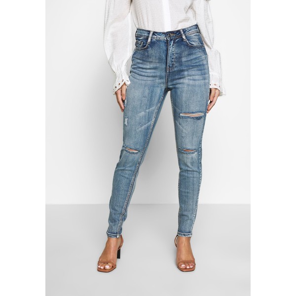 Missguided Petite SINNER HIGHWAISTED AUTHENTIC Jeansy Skinny Fit vintage wash blue M0V21N021
