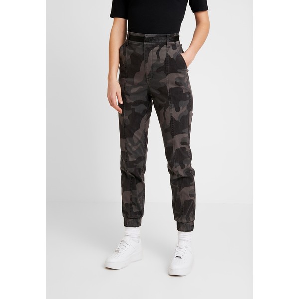 Hollister Co. JOGGER TRIM Spodnie materiałowe black pattern H0421A024