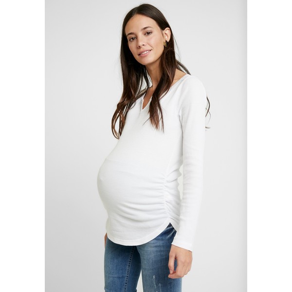 GAP Maternity Bluzka z długim rękawem white G0F29I009