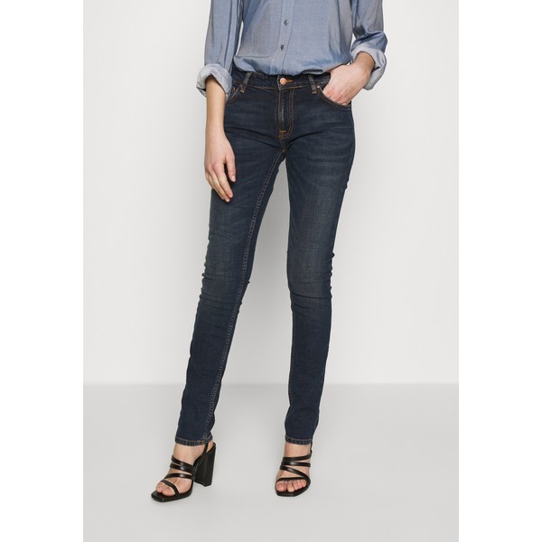 Nudie Jeans LIN Jeansy Skinny Fit stone-blue denim NU221N021