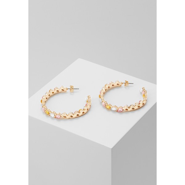 Pieces PCONE HOOP EARRINGS Kolczyki gold coloured/multi-blush PE351H0XP