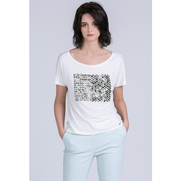 Monnari T-shirt z cekinowym panelem 20L-TSH0560-KM00