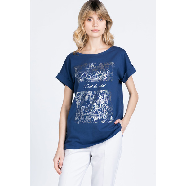 Monnari T-shirt z nowoczesnym printem 20L-TSH0950-KM13