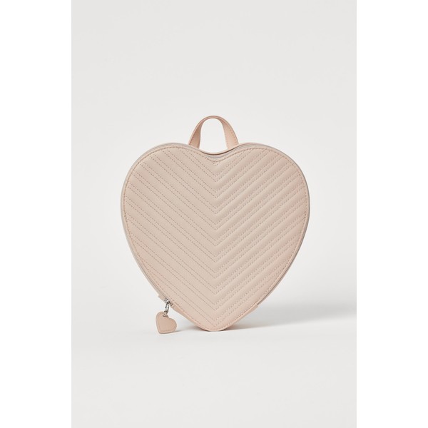 H&M Plecak w kształcie serca 0822565001 Pudroworóżowy