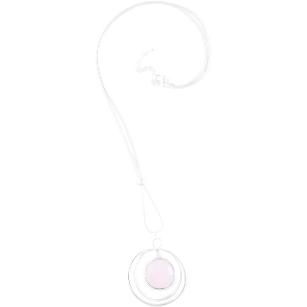 Quiosque Srebrny naszyjnik z różowym oczkiem 5ID292657