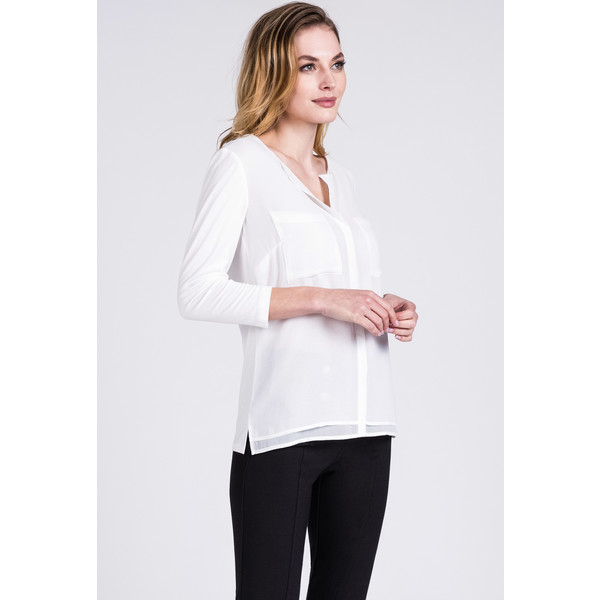 Monnari Elegancka bluzka koszulowa 20W-BLU0760-K000