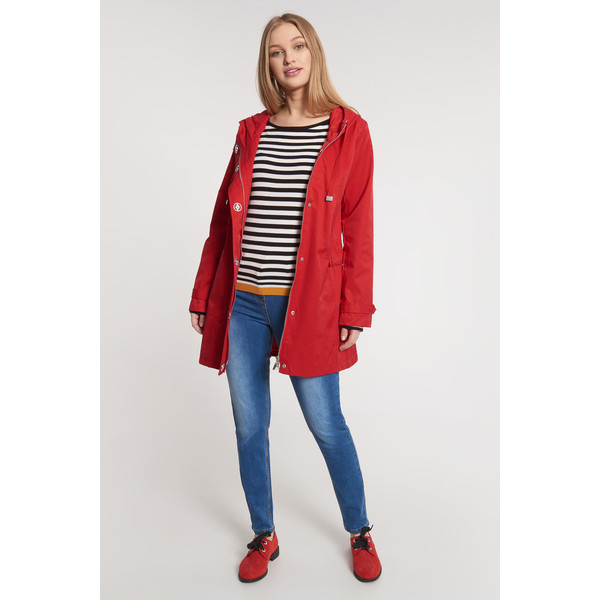 Quiosque Czerwony przejściowy płaszcz z kapturem 9JH002601