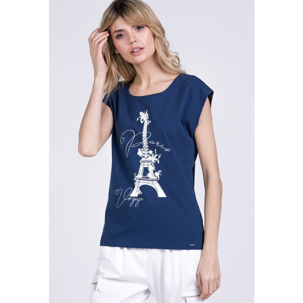 Monnari T-shirt z motywem Wieży Eiffla 20L-TSH1398-K013