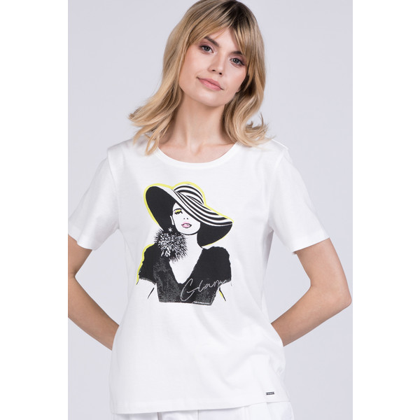 Monnari T-shirt z wizerunkiem kobiety 20L-TSH1341-K000