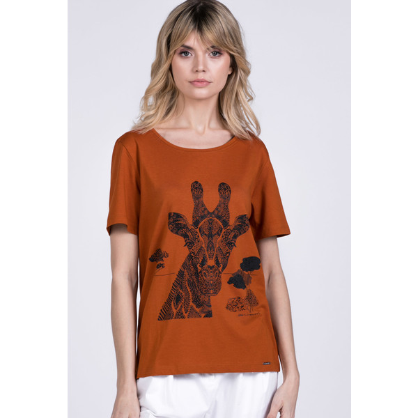 Monnari T-shirt z motywem żyrafy 20L-TSH1349-K017