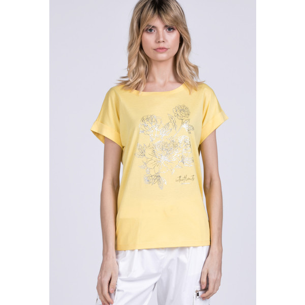 Monnari T-shirt z motywem kwiatów 20L-TSH0955-K002