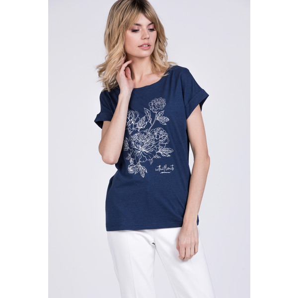 Monnari T-shirt z motywem kwiatów 20L-TSH0955-K013