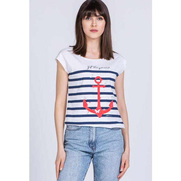 Monnari T-shirt w marynarskim stylu 20L-TSH1332-K000