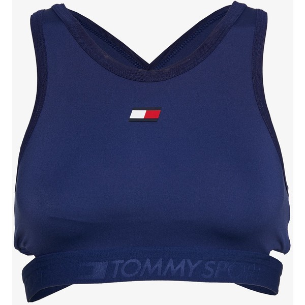 Tommy Sport LOW SUPPORT REMOVABLE PADS BRA Biustonosz sportowy blue TON41I00N