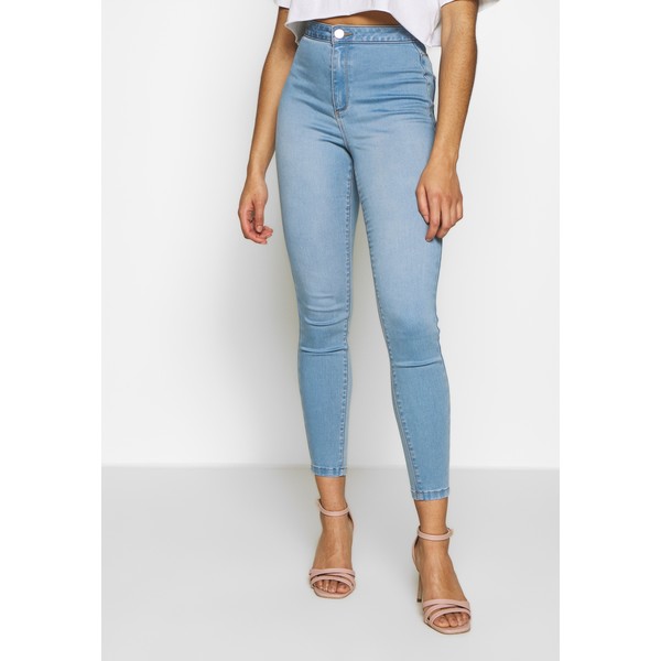 Missguided Petite VICE HIGH WAISTED Jeansy Skinny Fit stonewash M0V21N026