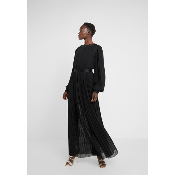 KARL LAGERFELD PLEATED MAXI SHIRT DRESS Suknia balowa black K4821C01U