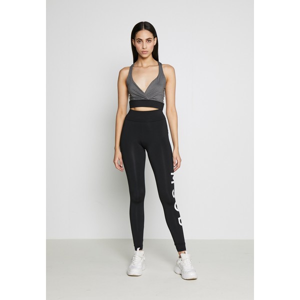 Missguided Tall CROSS FRONT SPORTS BRA AND LEGGING SET ACTIVEWEAR Legginsy black MIG21A03J
