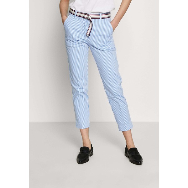 Tommy Hilfiger STRETCH STRIPED SLIM PANT Spodnie materiałowe blue/white TO121A09T