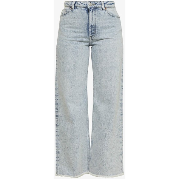 Monki YOKO CROPPED Jeansy Relaxed Fit blue MOQ21N01H