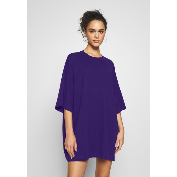 Weekday HUGE DRESS Sukienka z dżerseju dark purple WEB21C006